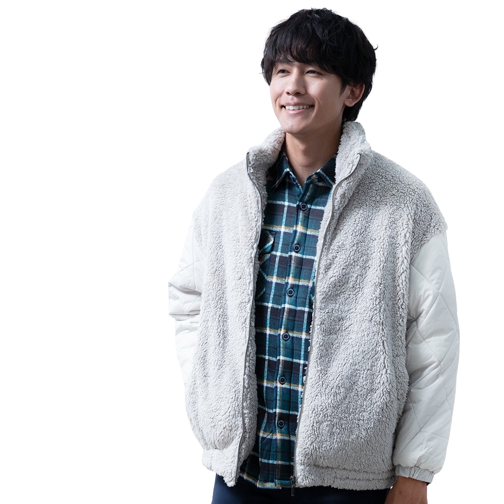 【美品】『UR TECH』起毛ノーカラー2Bジャケット UR TECH』起毛ノーカラー2Bジャケット[UR27-17M013]｜URBAN