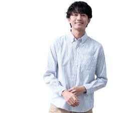 シャツ メンズ 長袖 ストライプ オックスシャツ 春 ボタンダウン ストライプシャツ 長袖シャツ