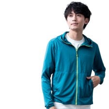ラッシュガード メンズ パーカー 接触冷感 涼しい パーカ ジップアップ 長袖 サマーパーカー 春
