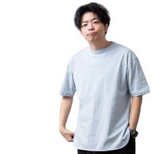 ジェネレス(geneless)のtシャツ メンズ ロング 半袖 ラウンドヘム Tシャツ 裾 レイヤード 半袖tシャツ