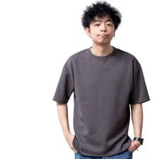 ジェネレス(geneless)のtシャツ メンズ ロング 半袖 ラウンドヘム Tシャツ 裾 レイヤード 半袖tシャツ