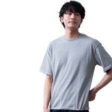 ジェネレス(geneless)のTシャツ メンズ 半袖 裾ドローコード tシャツ 接触冷感 涼しい 裾ドロスト 半袖tシャツ