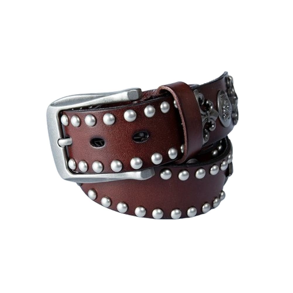 ベルト メンズ スタッズ 本革 レザー スタッズベルト レザーベルト