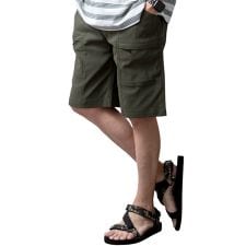 カーゴパンツ メンズ ハーフパンツ ショートパンツ 総柄 ギアパンツ ドライ 短パン ハーパン