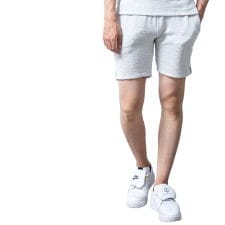 ハーフパンツ メンズ シアサッカー 膝上 ショートパンツ ハーパン ショーパン ストライプ 短め