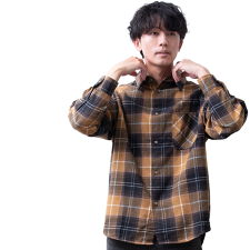 チェックシャツ メンズ 長袖 オーバーサイズ ゆったり チェック シャツ カジュアル 長袖シャツ