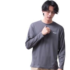 tシャツ メンズ 長袖 ファーストダウン クルーネック 吸水速乾 涼しい Tシャツ 長袖シャツ