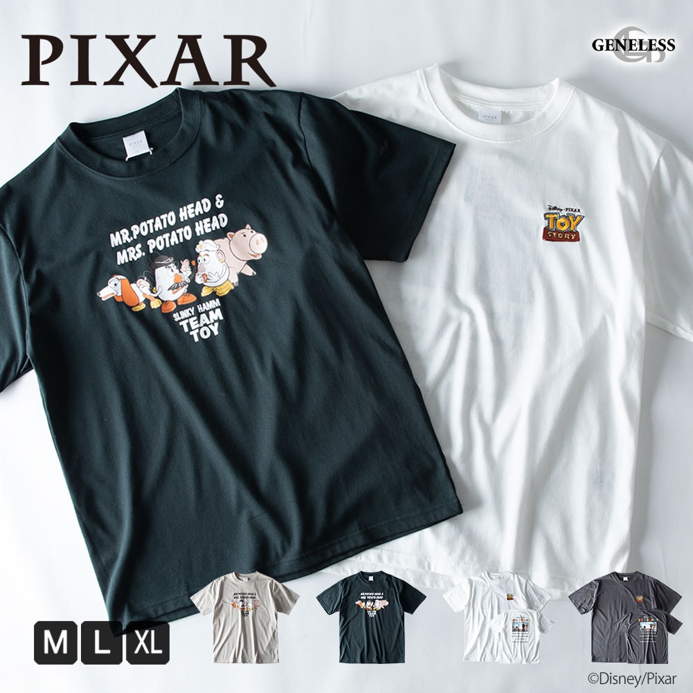 Tシャツ 半袖 トイストーリー ピクサー キャラクター tシャツ