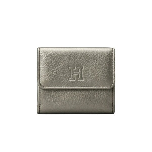 【美品】HIROFU ヒロフ 二つ折り財布 レザー ラウンドジップ イタリア製 センプレ】二つ折り財布 レザー ウォレット 本革（商品番号：P25