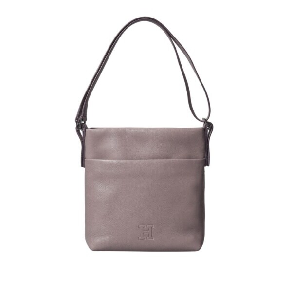 ヒロフ ヴィータ レザーショルダーバッグ S 2WAY　グレー ヒロフ HIROFU 【ヴィータ】レザーショルダーバッグ S 2WAY 本革