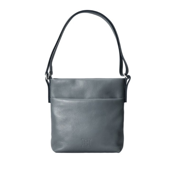 ヒロフ ヴィータ レザーショルダーバッグ S 2WAY　グレー ヒロフ HIROFU 【ヴィータ】レザーショルダーバッグ S 2WAY 本革
