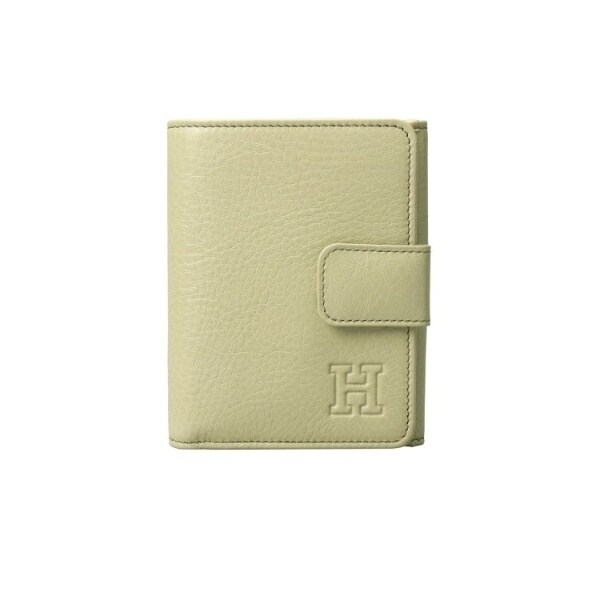 未使用級✨ヒロフ HIROFU センプレ Hロゴ シボ革 レザー 二つ折り財布 センプレ】二つ折り財布 レザー ウォレット 本革（商品番号：P25