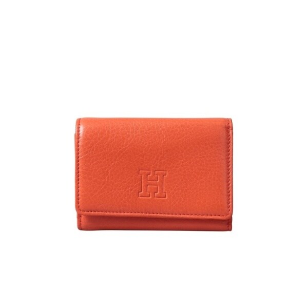 【美品】HIROFU ヒロフ 二つ折り財布 レザー ラウンドジップ イタリア製 ペッツォ】二つ折り財布 ラウンドファスナー レザーウォレット