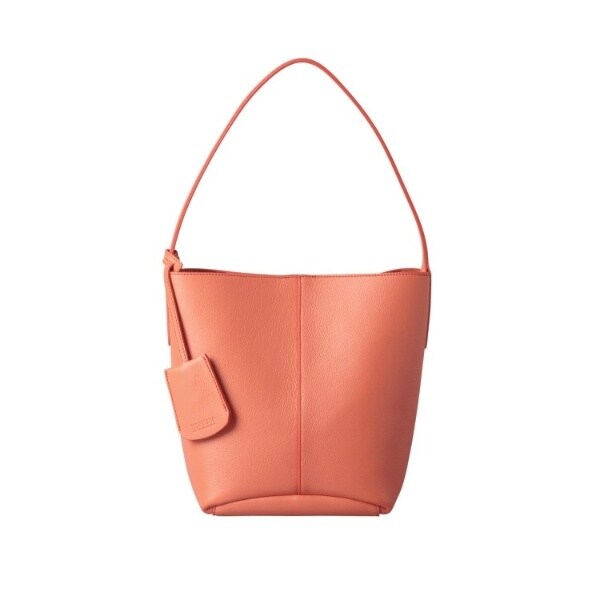 大得価，大人気 ヒロフ ワンショルダー ソーロ 三日月 レザー オレンジ