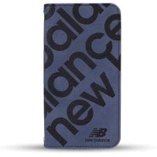 【iPhone 16e】 New Balance [手帳ケース/スタンプロゴスエード]
