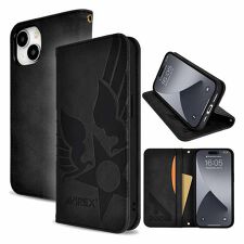 【iPhone 16e】 AVIREX [手帳ケース/スタンプロゴスエード]