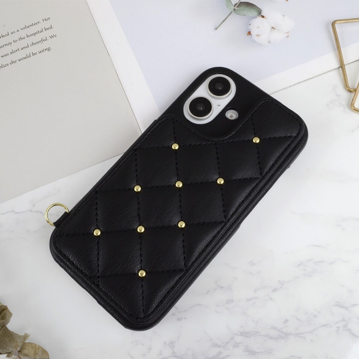 iPhone 16】CECIL McBEE [キルティング背面ケース] | セシルマクビー