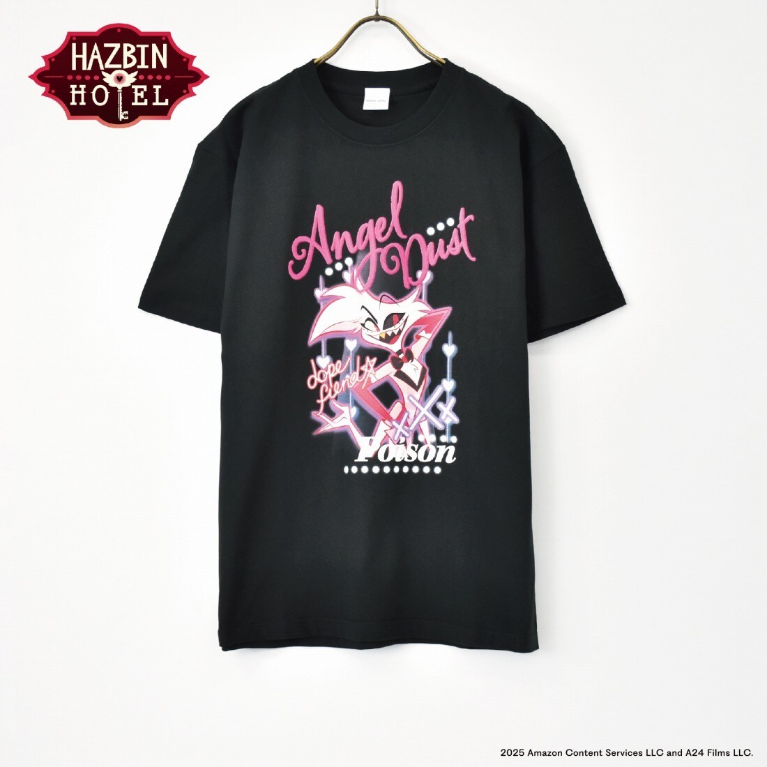 HAZBIN HOTEL 【ハズビンホテル】 エンジェル Tシャツ | ブラック