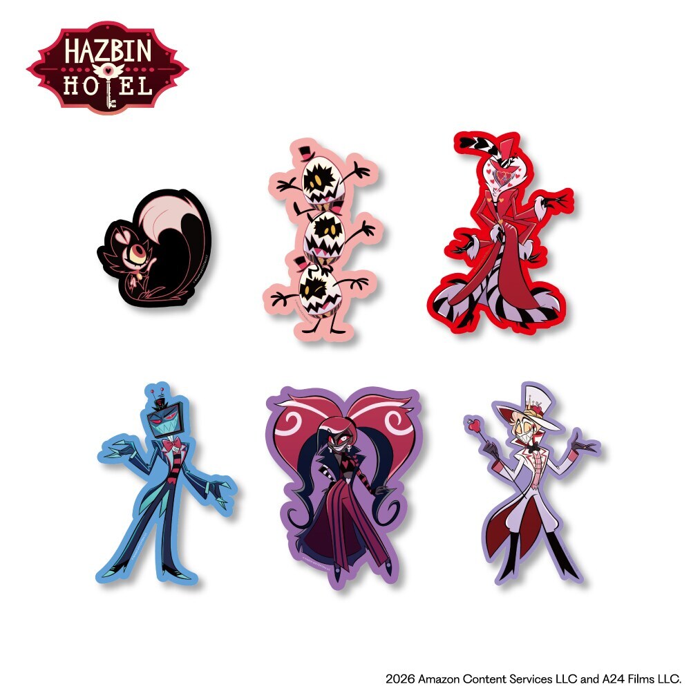 HAZBIN HOTEL 【ハズビンホテル】 ダイカット全身ステッカー B（全6種
