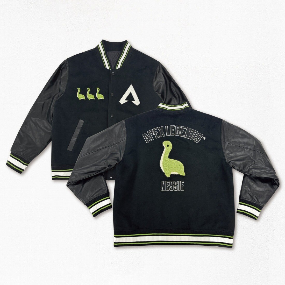 WEB限定 WARDROBE SMART】ブラックメルトン レザーライク スタジャン