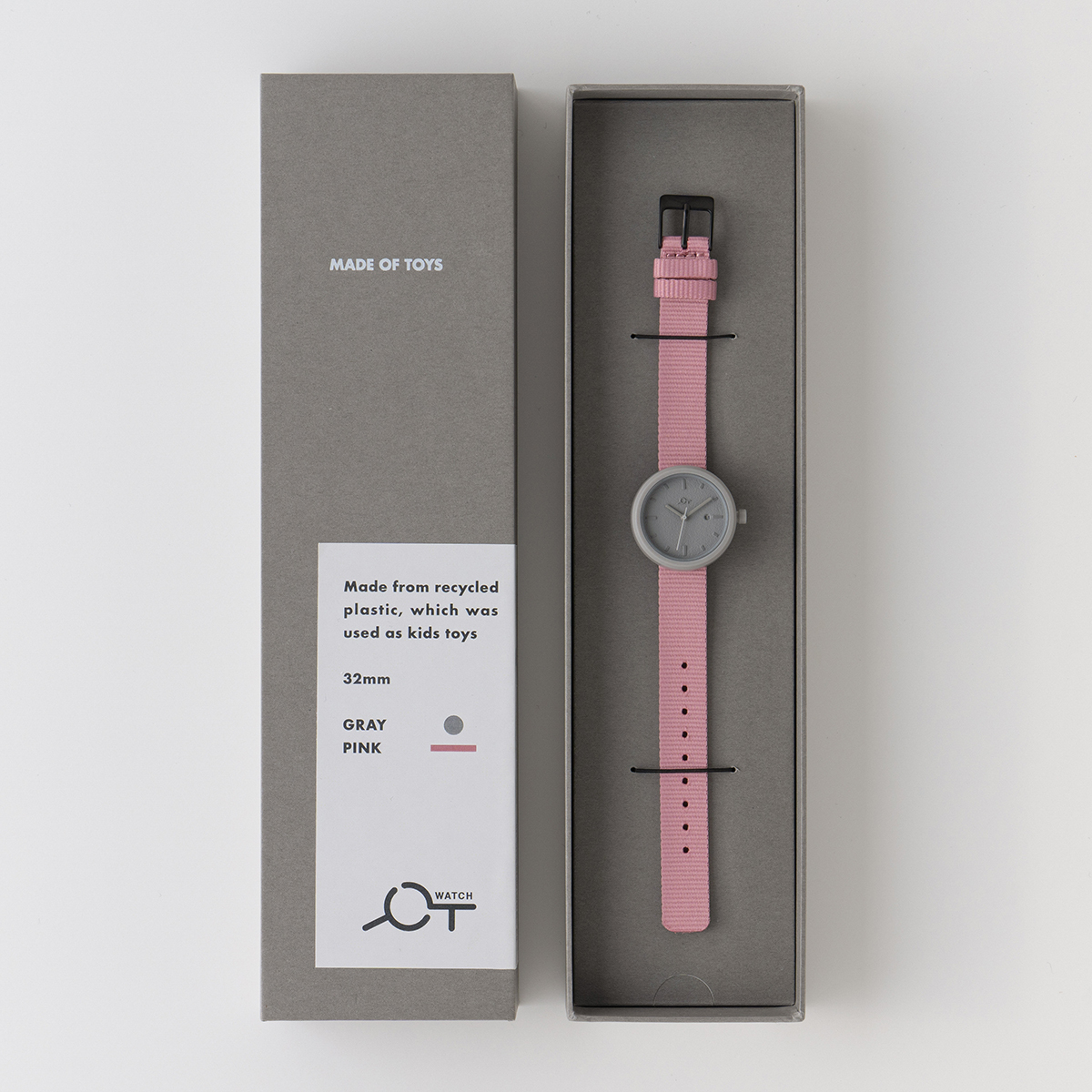 YOT WATCH 32mm Pink/GY | ヨットウォッチ(YOT WATCH) | A3-YW32PK