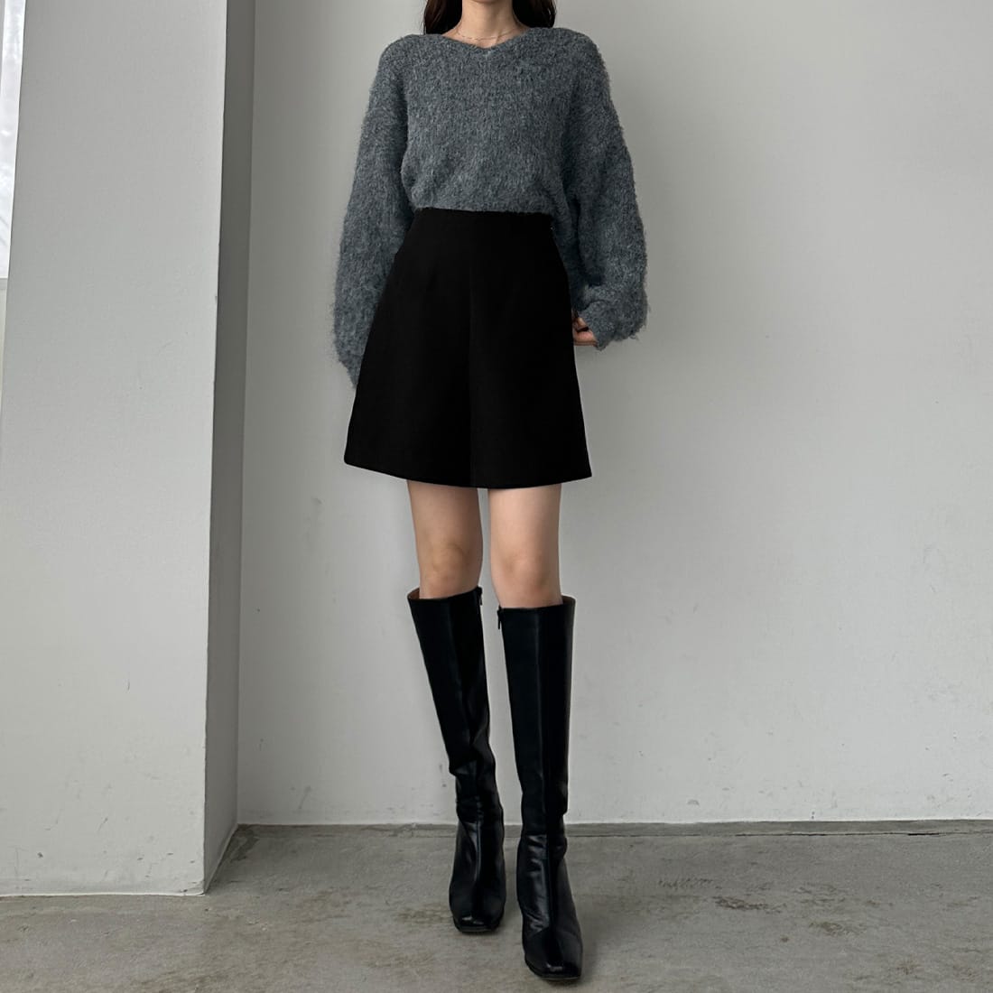 GYDA ジェイダ ブラック 黒 ショートパンツ ショーパン ハイウエストパンツ J／Wダメージショーパン[品番：MKSW0004721]｜GYDA（ジェイダ