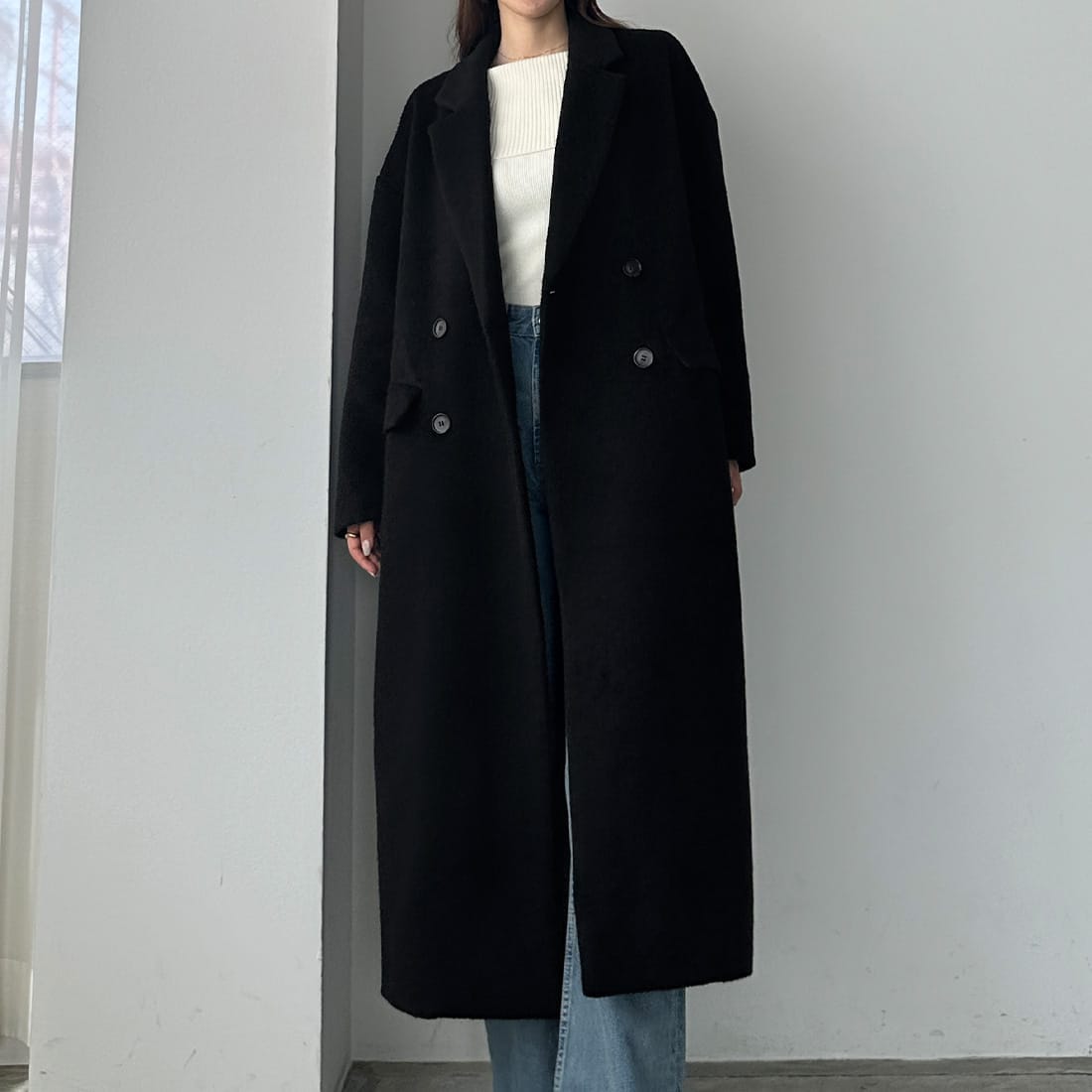 Louere ウエストシェイプフレアチェスターコート | ルエレ(Louere