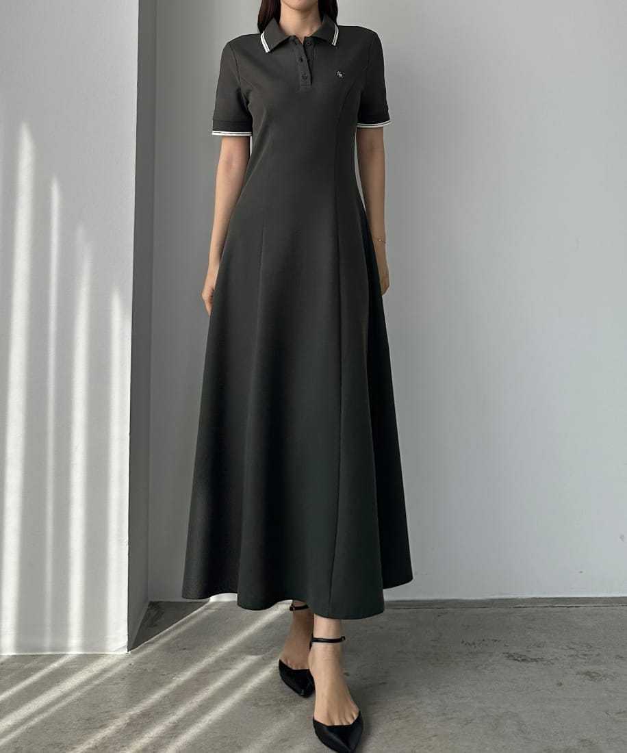 Louere ショートニットトップス＋フレアキャミワンピース