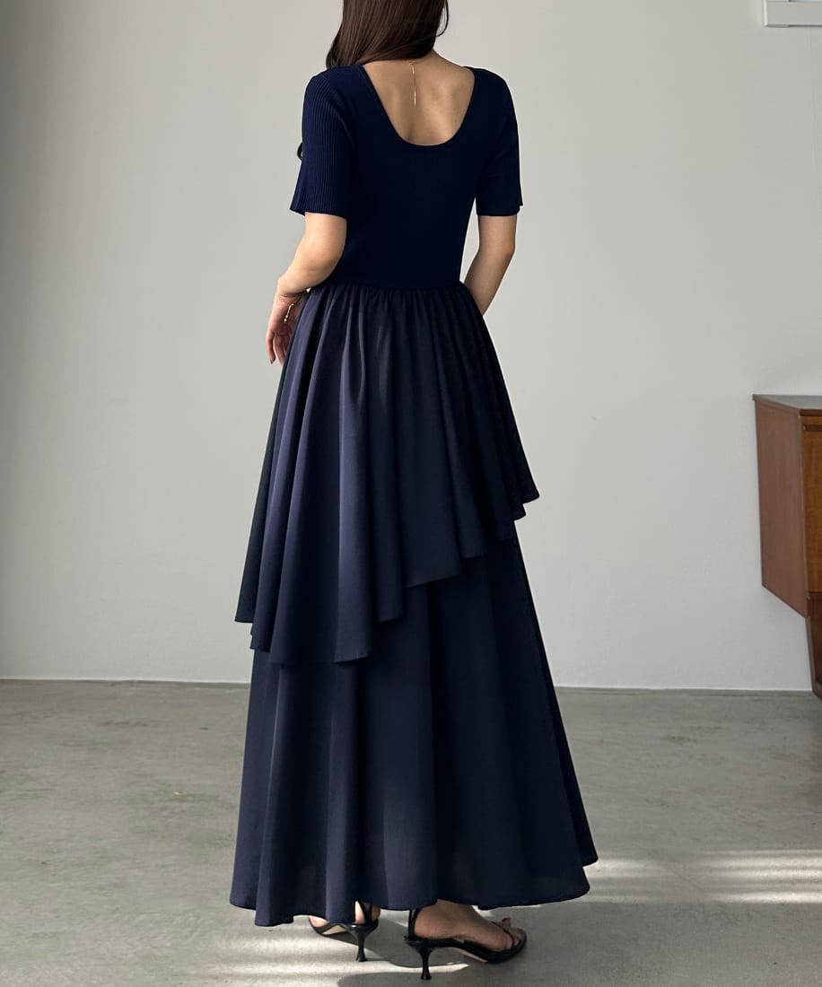 チュールボリューム袖ワンピース  お呼ばれドレス louere.official のアイテムでオケージョンコーデ✨ 1コーデ目の