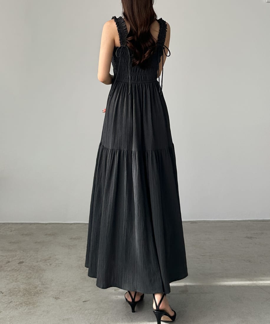 Louere ポロワンピース　Bネイビー Mサイズ 476】【選べる】ポロワンピース（セミフレア／Iライン