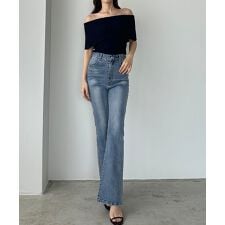 ルエレ(Louere)のLouere　ストレッチフレアデニムパンツ