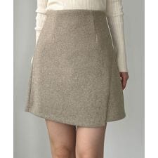 メルトンラップ風ミニスカート（インパン付き）