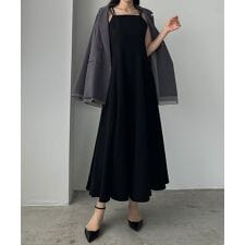 ルエレ(Louere)のLouere　ダブルストラップフレアキャミワンピース