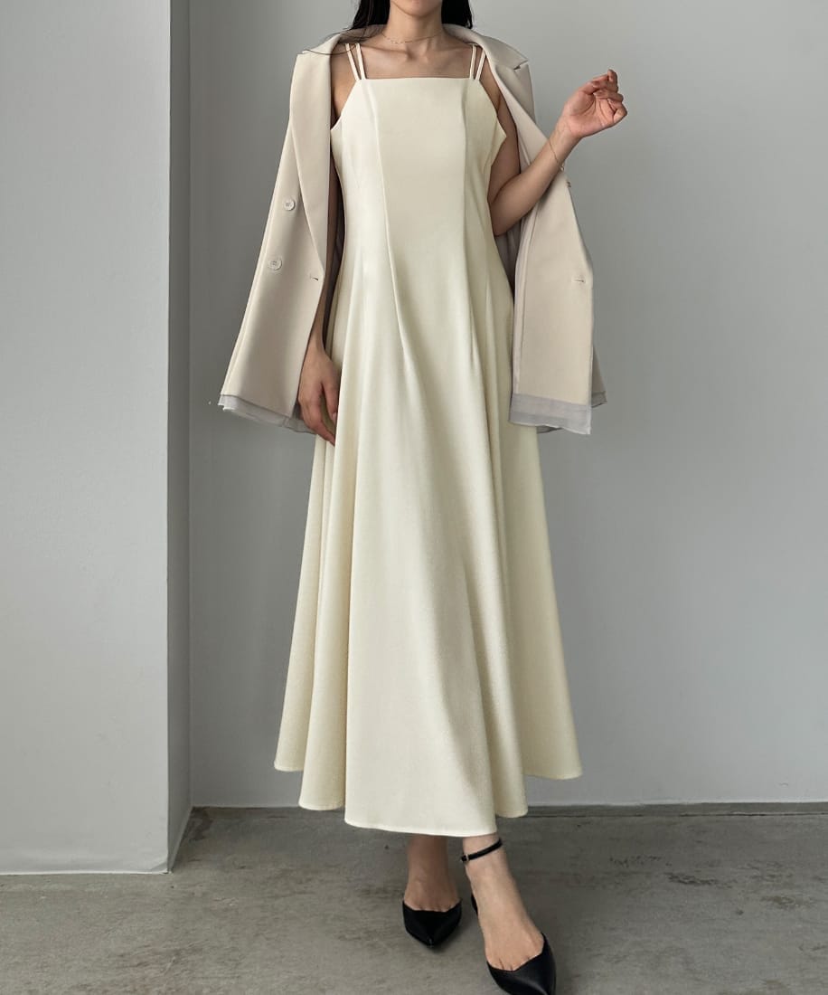 美品 23区 LIBECO リネン イレギュラーヘムデザインフレアワンピース 美品 23区 LIBECO リネン イレギュラーヘムデザインフレア