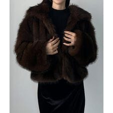 Louere　2wayカラーフェイクファーショートコート