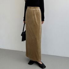 callautia　ベロアロングIラインスカート