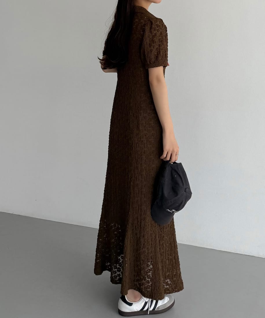 callautia カットレースポロワンピース　カラウティア callautia (カラウティア） | ｜ new arrival 4/26(土) 12:00