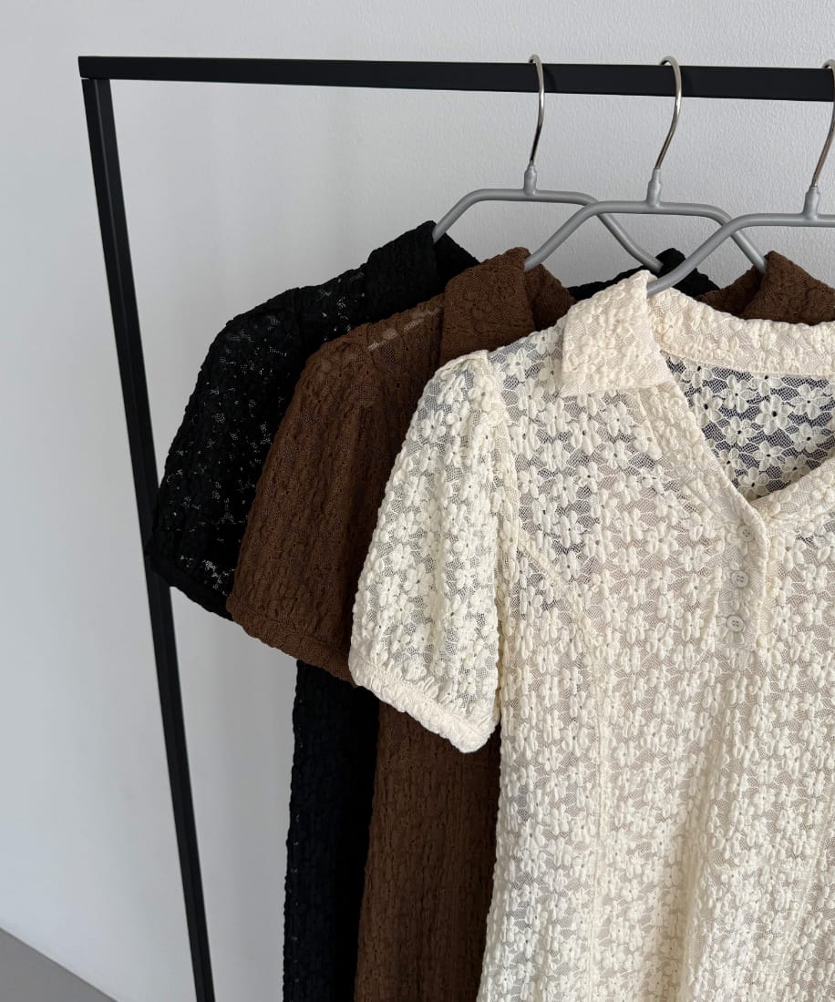 callautia カットレースポロワンピース　カラウティア callautia (カラウティア） | ｜ new arrival 4/26(土) 12:00