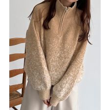 カラウティア(callautia)のcallautia　ハーフジップグラデーションニット