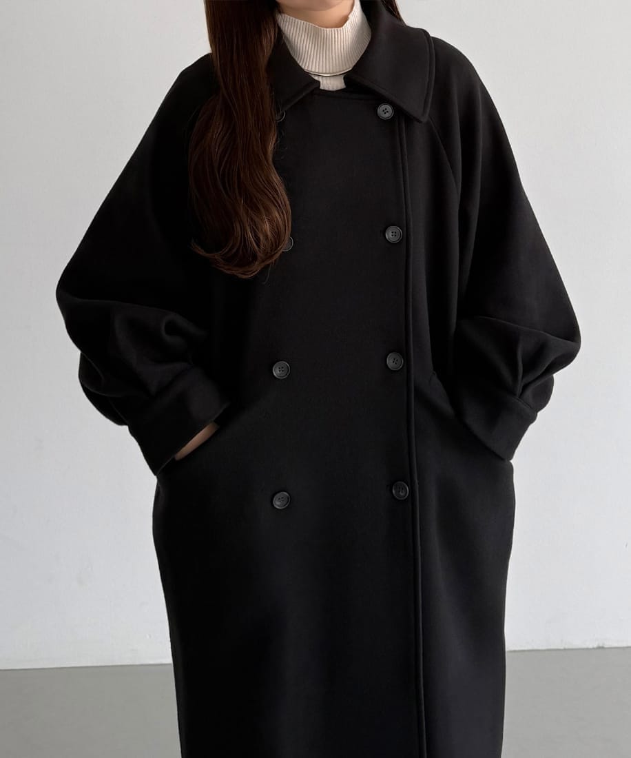 callautia 金ボタンノーカラーキルティングコート | カラウティア