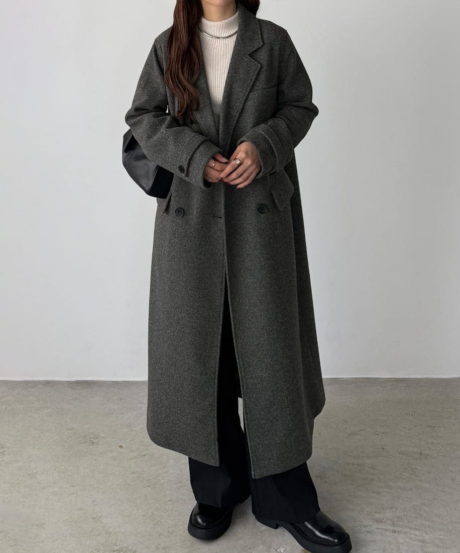 タグ付き CENEA ウエストシェイプシングルチェスターコート