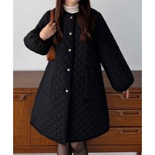 カラウティア(callautia)のcallautia　金ボタンノーカラーキルティングコート