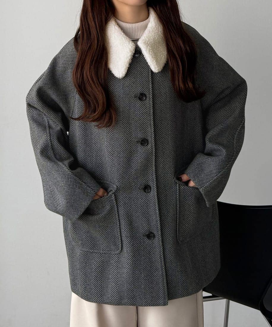 callautia ボアカラーミドルコート | カラウティア(callautia