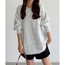 カラウティア(callautia)のcallautia　バックリボンオーバーシャギーニット