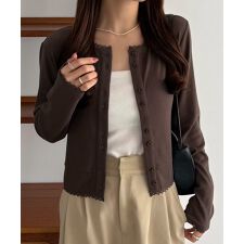 callautia　クロップド丈シアーカーディガン