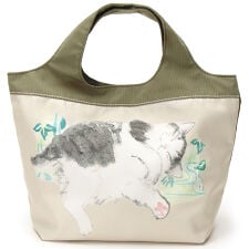 【和マンハッタナーズ】縁　手提げバッグ横長ミニサイズ