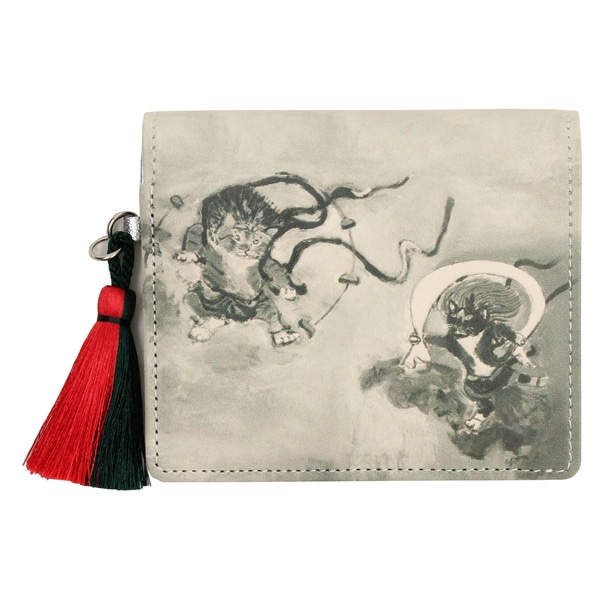 【マンハッタナーズ】スケッチパース　二つ折り財布 マンハッタナーズ】スケッチパース がま口二つ折り財布