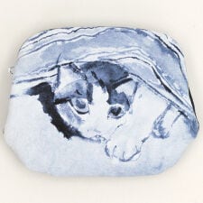 【和マンハッタナーズ】藍　押しがま口財布