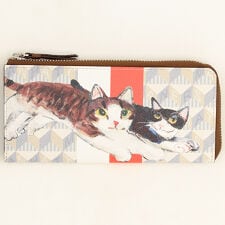 【マンハッタナーズ】モノグラムパース　L字ファスナー長財布