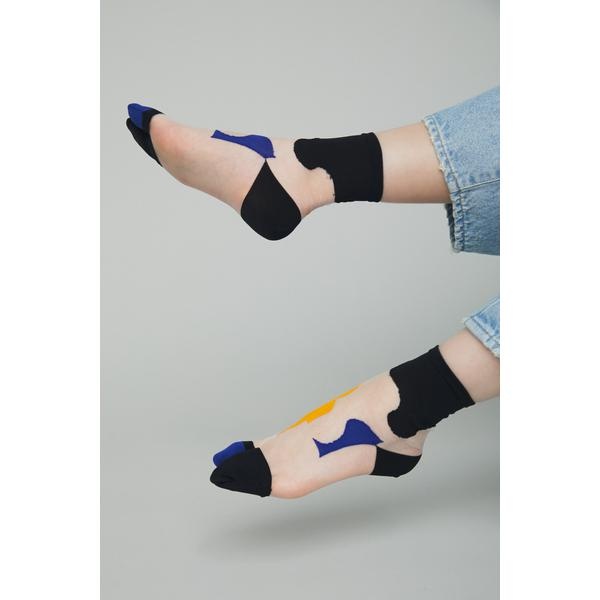 Circle design socks | ヘリンドットサイ(HeRIN.CYE) | 530GSM01-0030